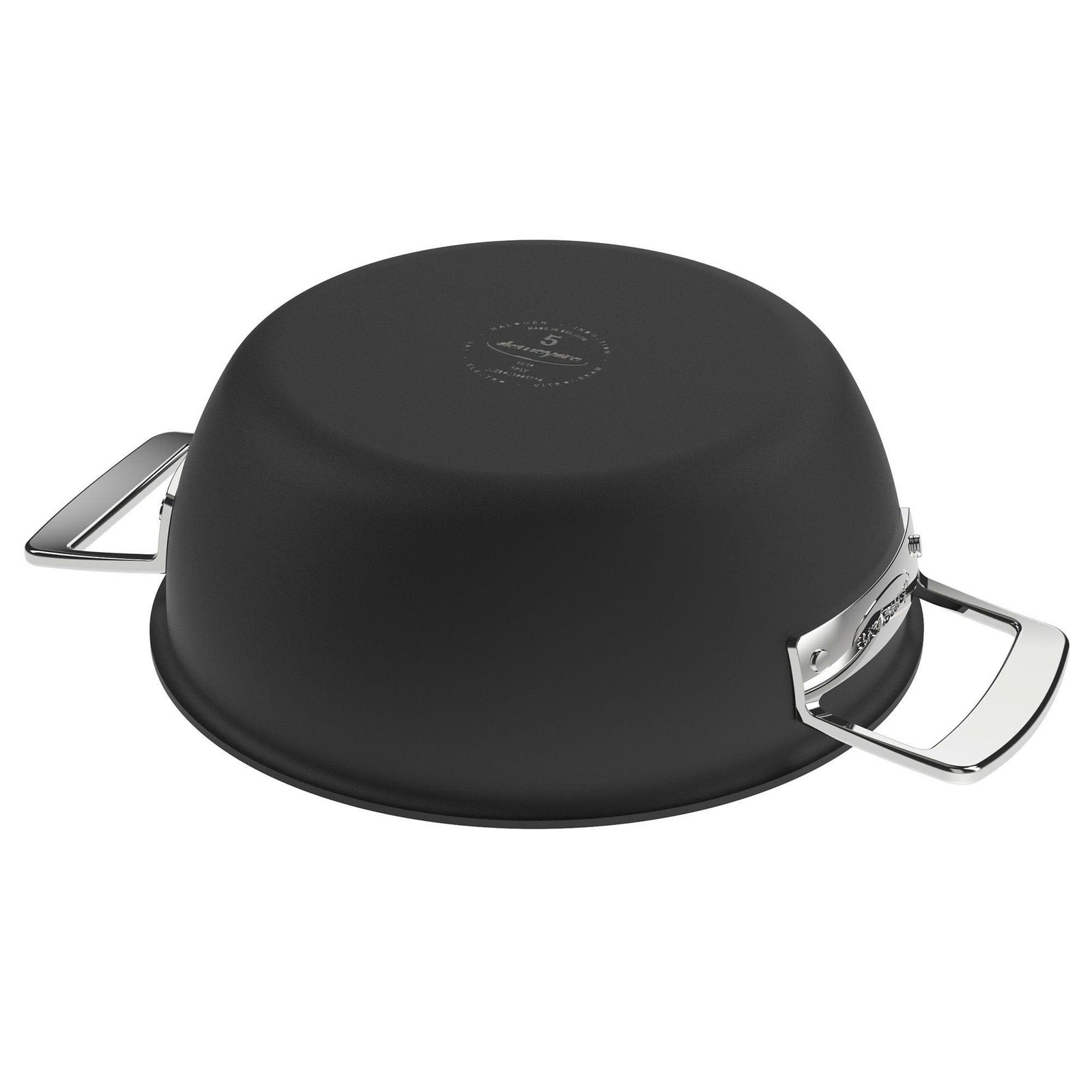Demeyere Black 5 Stainless Steel with Ceramic exterior coating 3.5-qt Dutch Oven with Lid