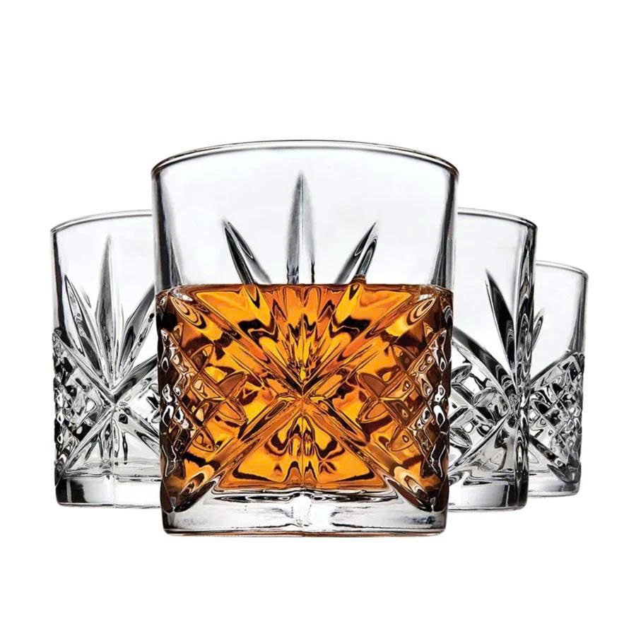 Dublin Crystal Double Old Fashion, Set of 4